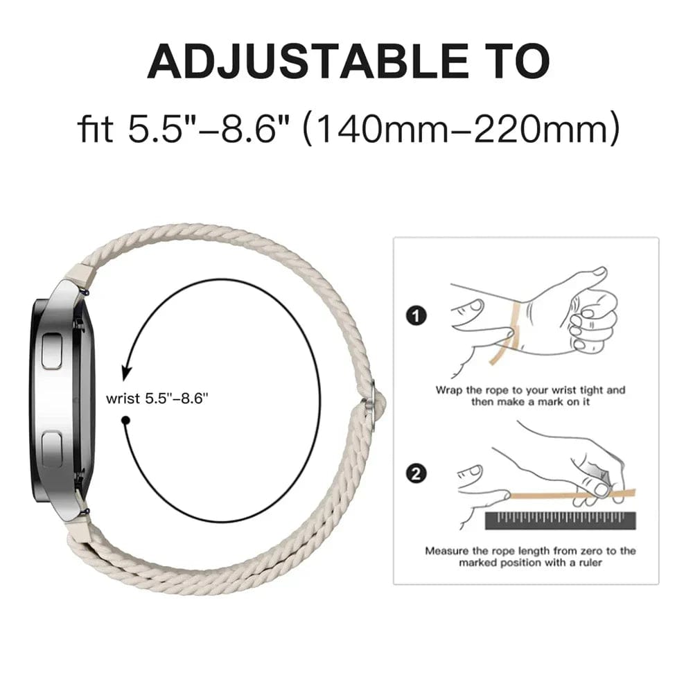 Braided Solo Loop Watch Strap For Samsung Watch 7