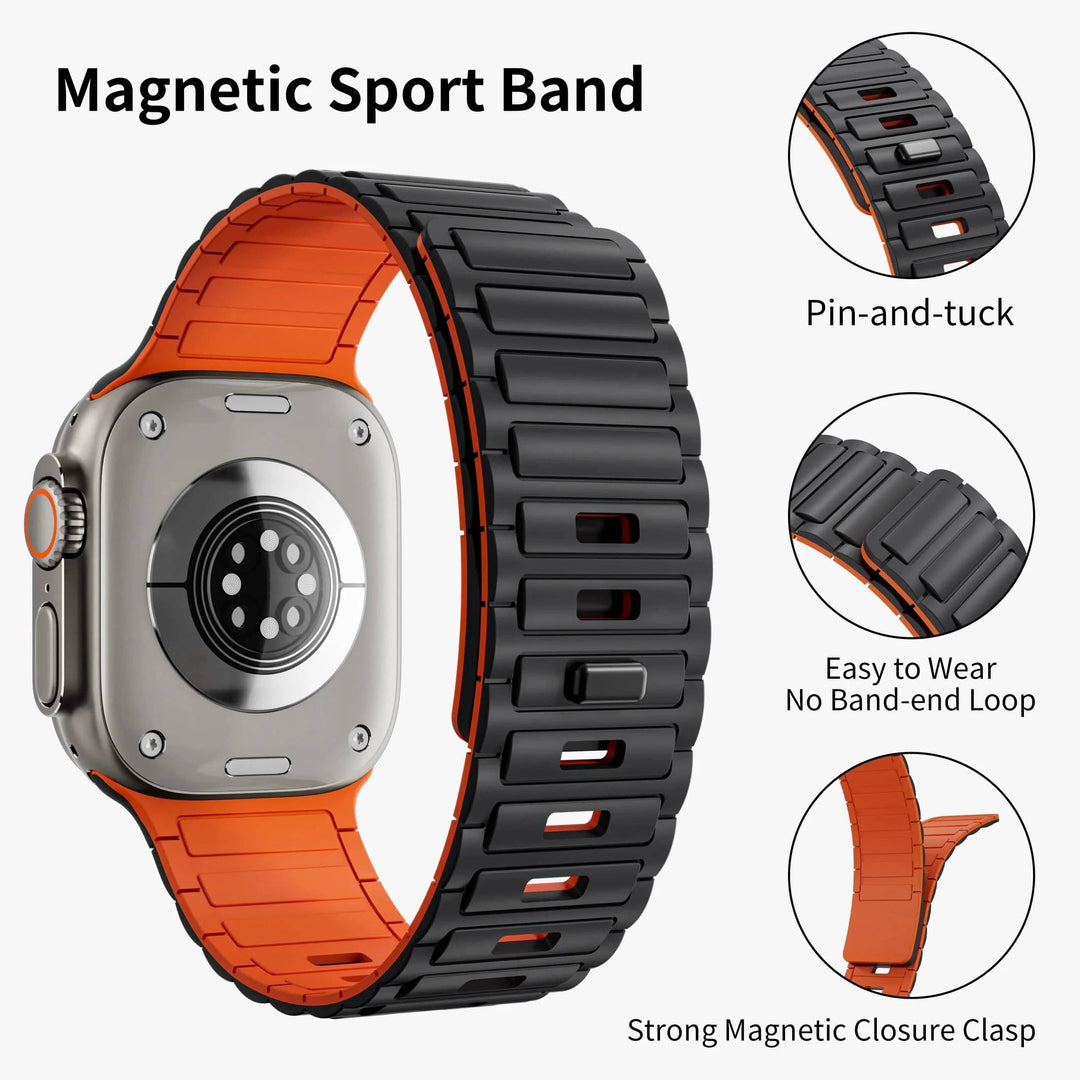 Silicone Magnetic Loop Watch Band