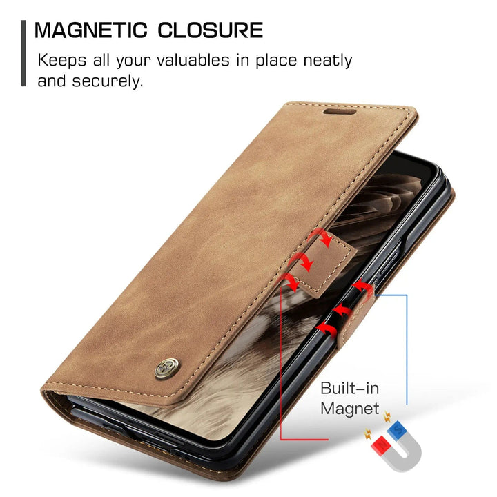 Slim Magnetic Leather Case For Google Pixel Fold