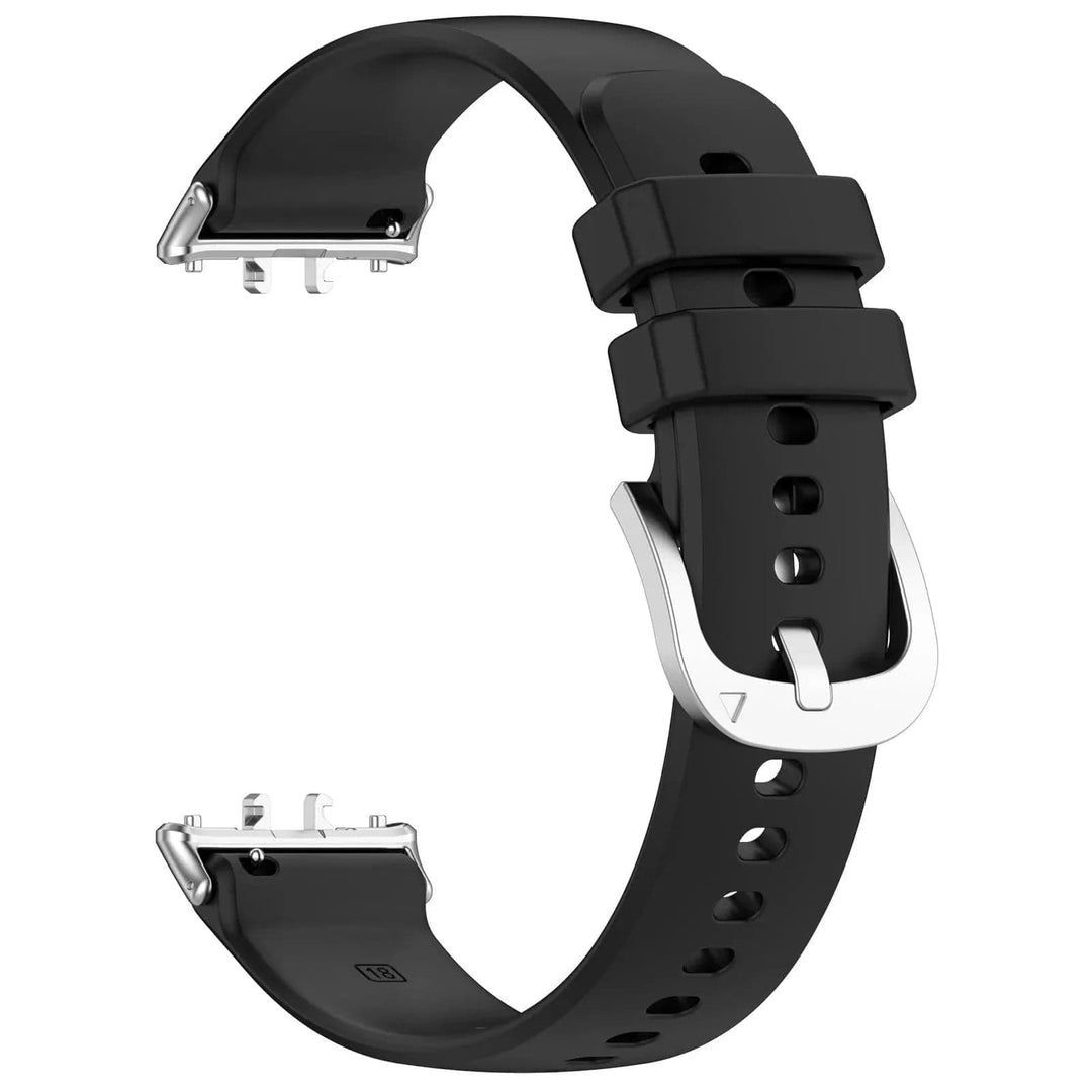 Silicone Sports Watch Band For Samsung Galaxy Fit 3 Black
