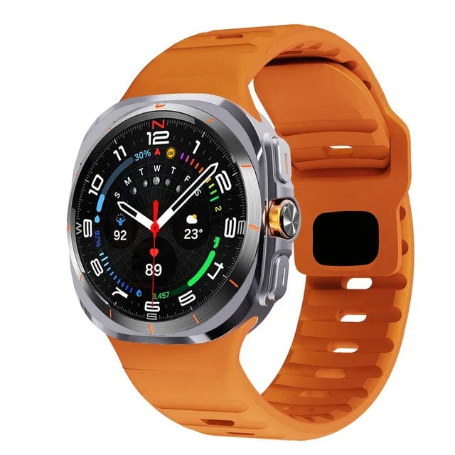 Rugged Sports Watch Strap For Samsung Watch 7 Orange