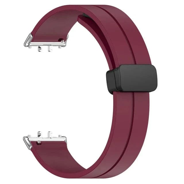 Magnetic Sports Band For Samsung Fit 3 Wine Red