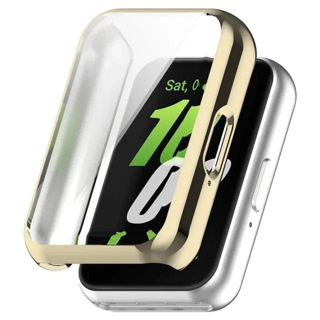 Protective Watch Case For Samsung Galaxy Fit 3 Light Gold