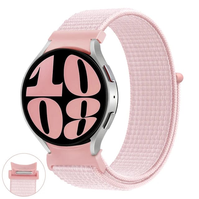 Nylon Sports Watch Band For Samsung Hot Pink / Galaxy Watch 4 40mm
