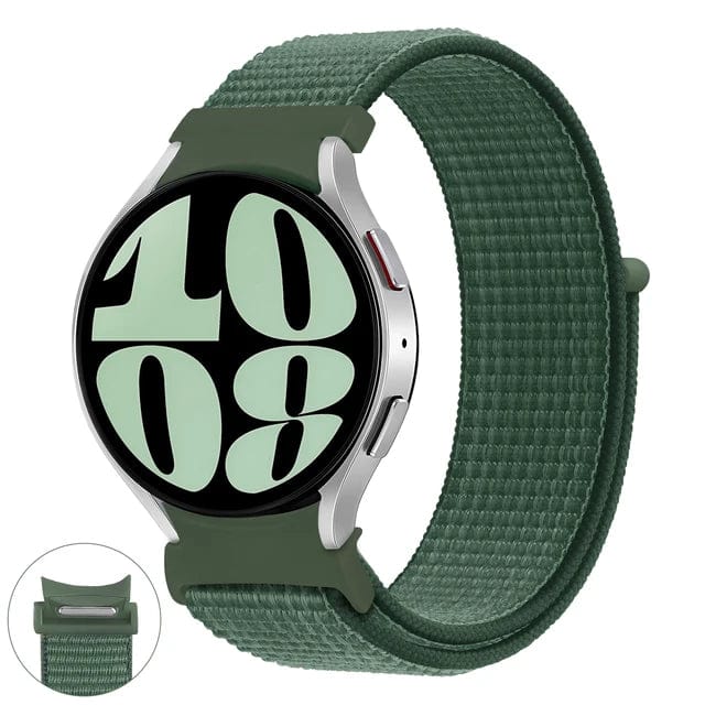 Nylon Sports Watch Band For Samsung Pine Green / Galaxy Watch 4 40mm