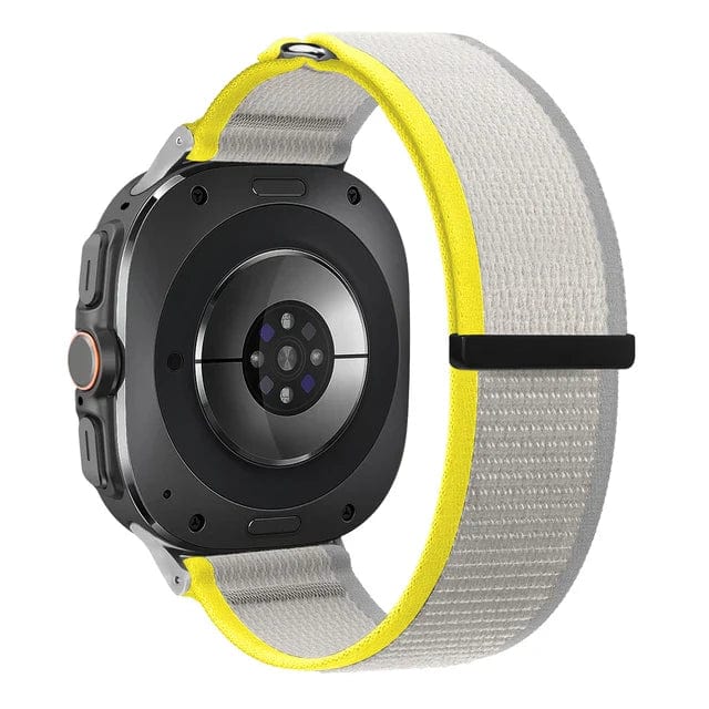 Trail Loop Watch Strap For Samsung Watch 7 Yellow Grey