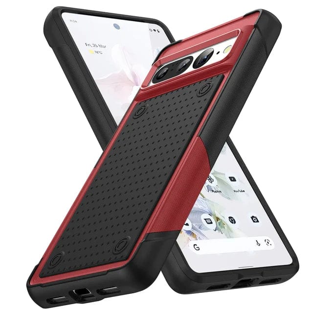 Shockproof Case For Google Pixel Google Pixel 8 / Red and Black