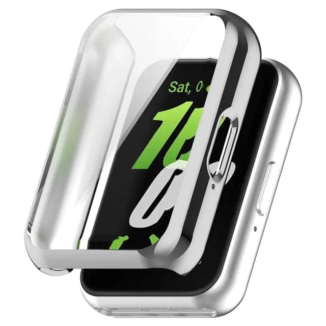 Protective Watch Case For Samsung Galaxy Fit 3 Silver