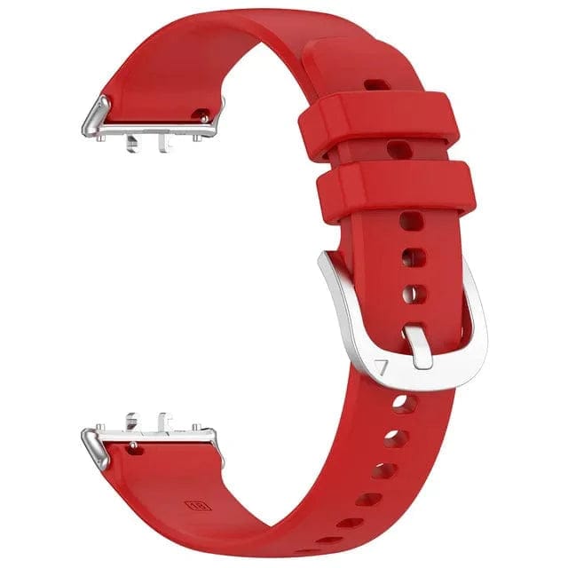 Silicone Sports Watch Band For Samsung Galaxy Fit 3 Red