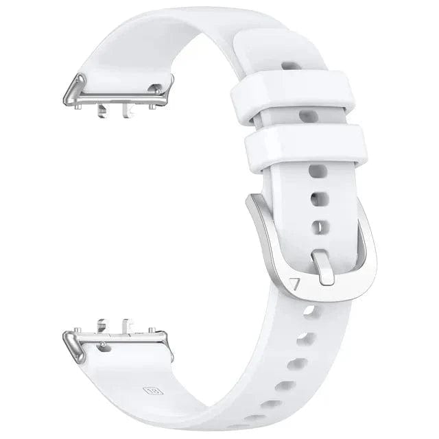 Silicone Sports Watch Band For Samsung Galaxy Fit 3 White