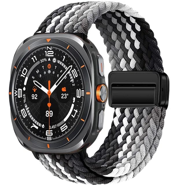 Braided Magnetic Sports Strap For Samsung Watch 7 Black Clever