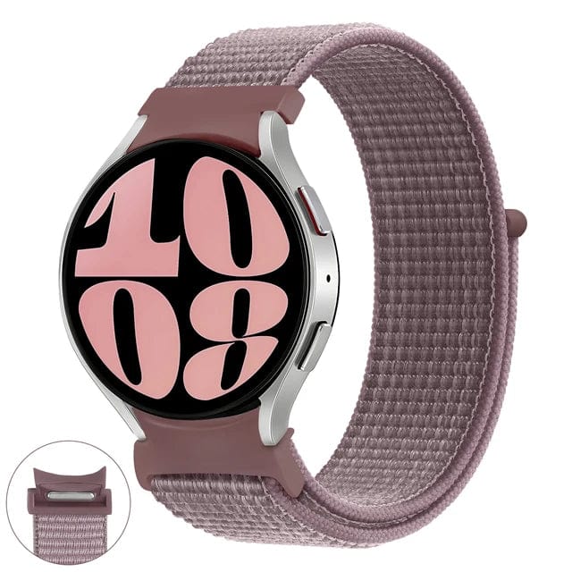 Nylon Sports Watch Band For Samsung Smoke Purple / Galaxy Watch 4 40mm