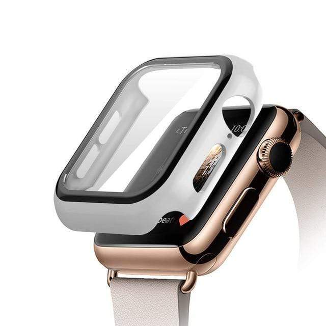 Tempered Glass Protective Watch Case White / 49mm
