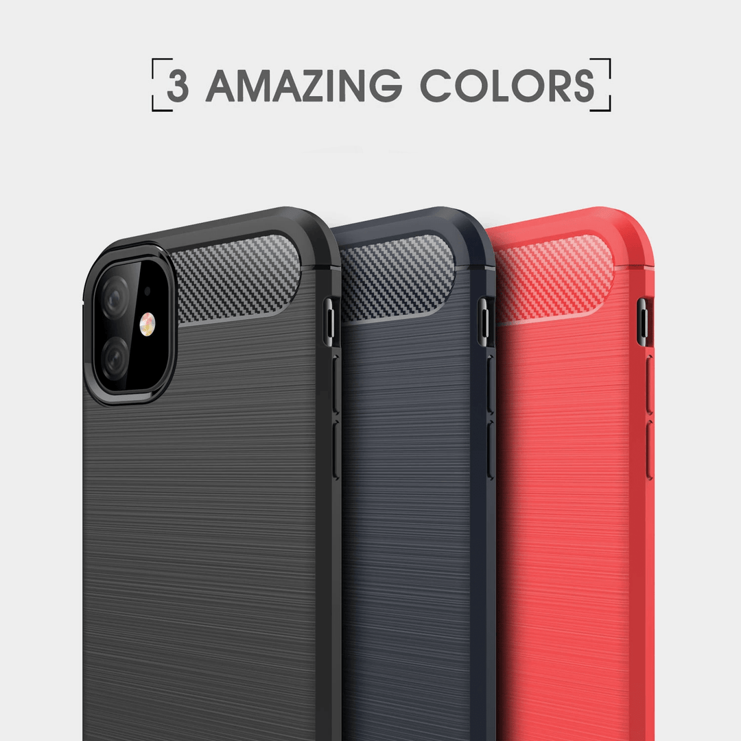 Slim Brushed Carbon Fiber Phone Case