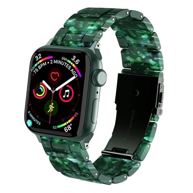 Marbled Resin Watch Band Green Marble / 38mm, 40mm & 41mm