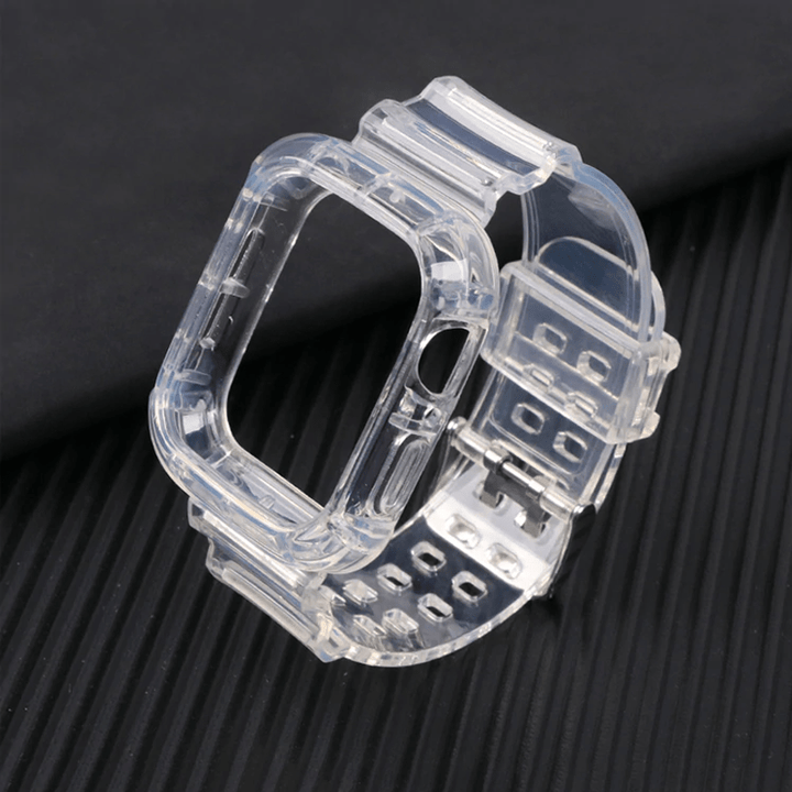 Transparent Sports Watch Band With Built In Case