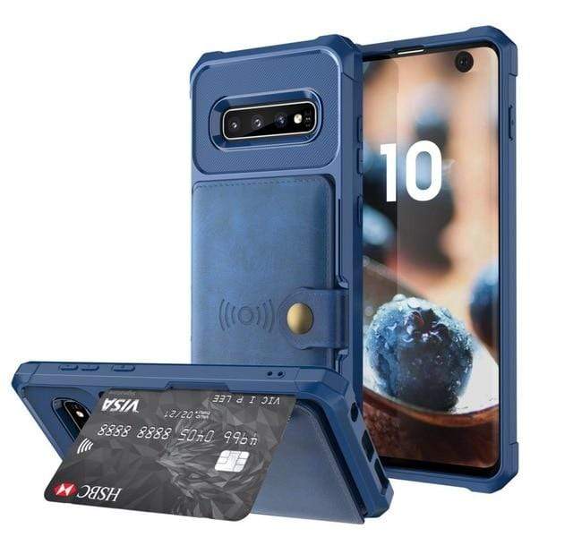Magnetic Leather Wallet Case For Samsung Galaxy Note Galaxy Note 9 / Blue