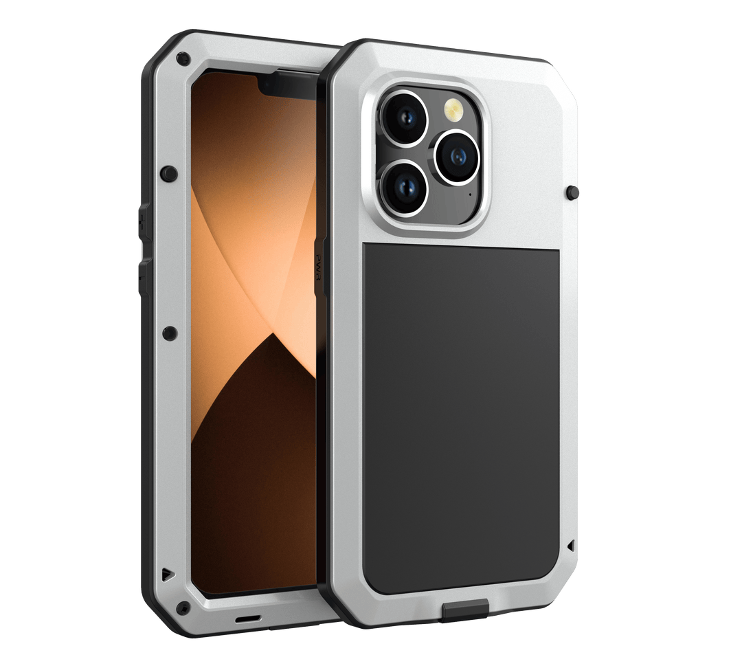 Heavy Duty Phone Case iPhone 12 / Silver