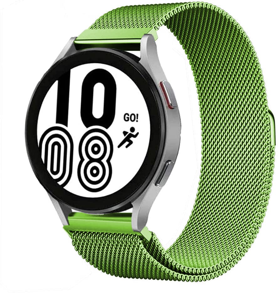 Milanese Stainless Steel Watch Band For Samsung Green / 20mm
