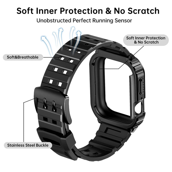 Sports Watch Strap With Shockproof Case