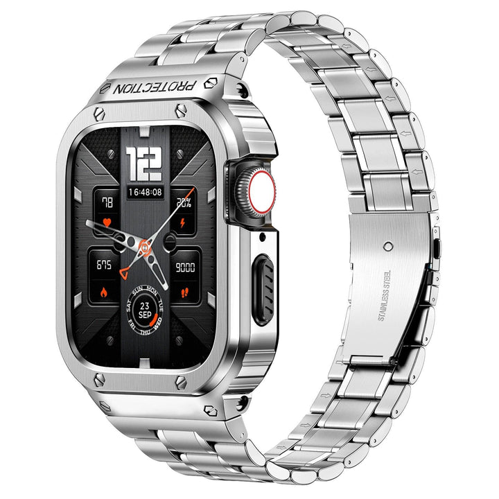Stainless Steel Watch Strap With Shockproof Case