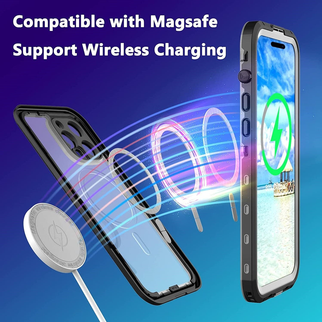 Waterproof Phone Case With Magnetic Charging
