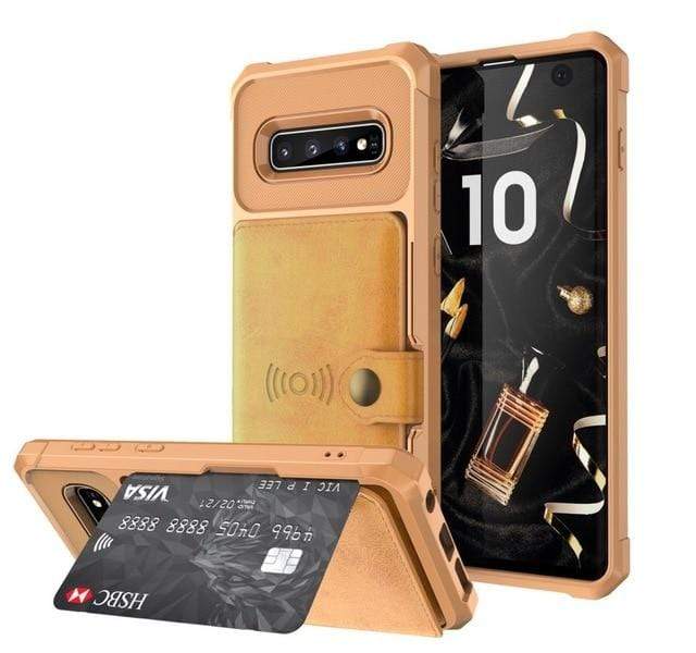 Magnetic Leather Wallet Case For Samsung Galaxy Note Galaxy Note 9 / Brown