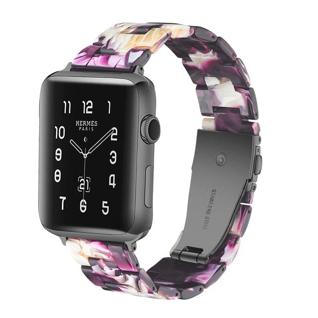 Marbled Resin Watch Band Violet Marble / 38mm, 40mm & 41mm