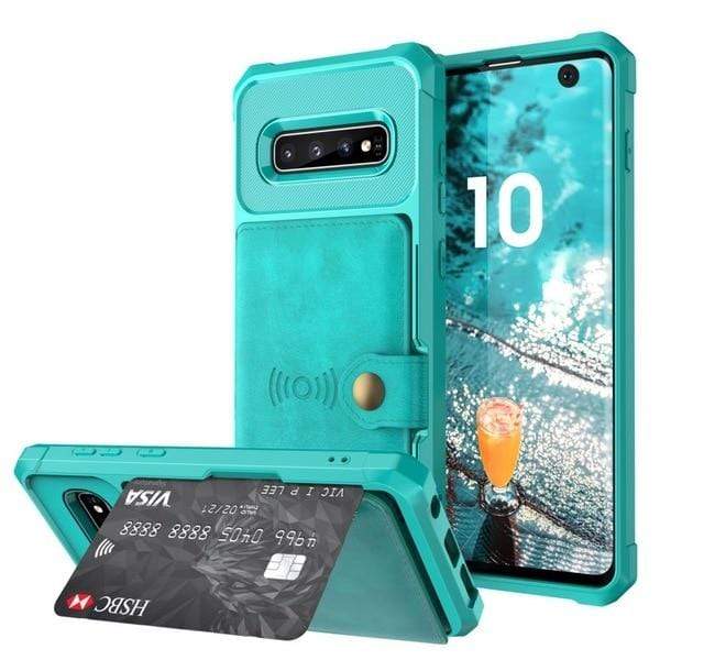 Magnetic Leather Wallet Case For Samsung Galaxy Note Galaxy Note 9 / Green