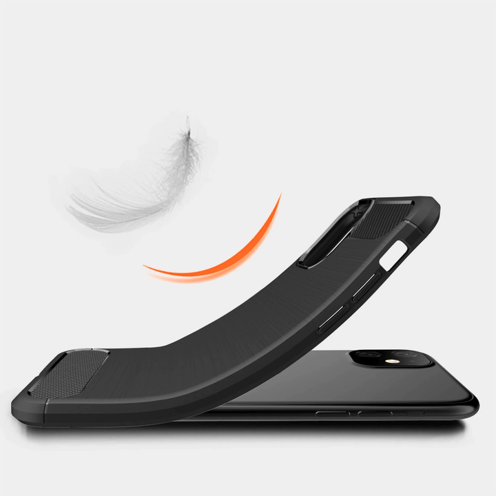 Slim Brushed Carbon Fiber Phone Case