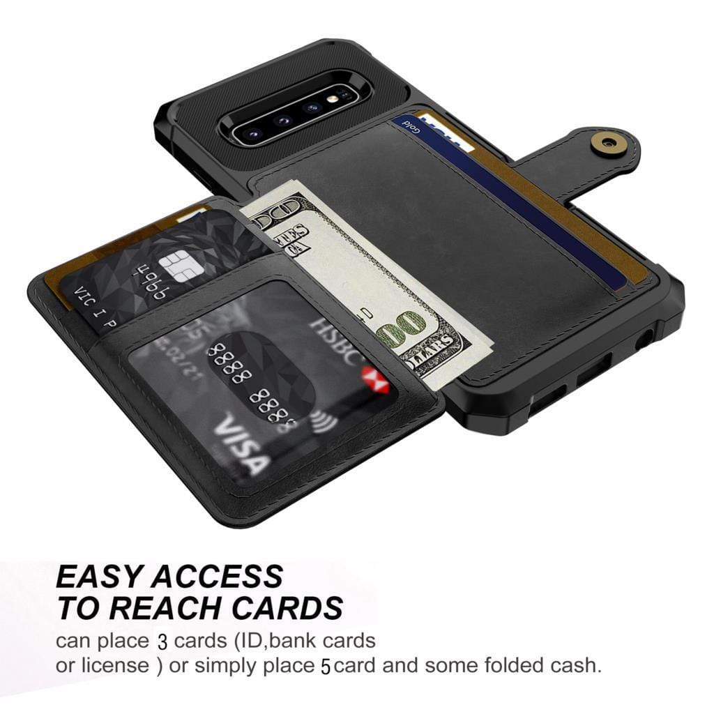 Magnetic Leather Wallet Case For Samsung Galaxy Note