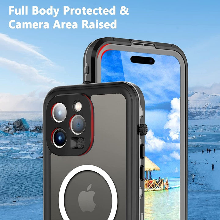 Waterproof Phone Case With Magnetic Charging
