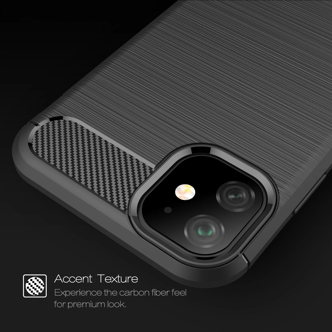 Slim Brushed Carbon Fiber Phone Case