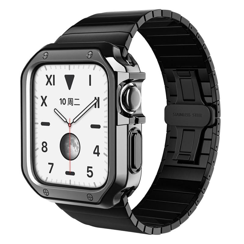 Stainless Steel Band With Case Black / 38mm, 40mm & 41mm