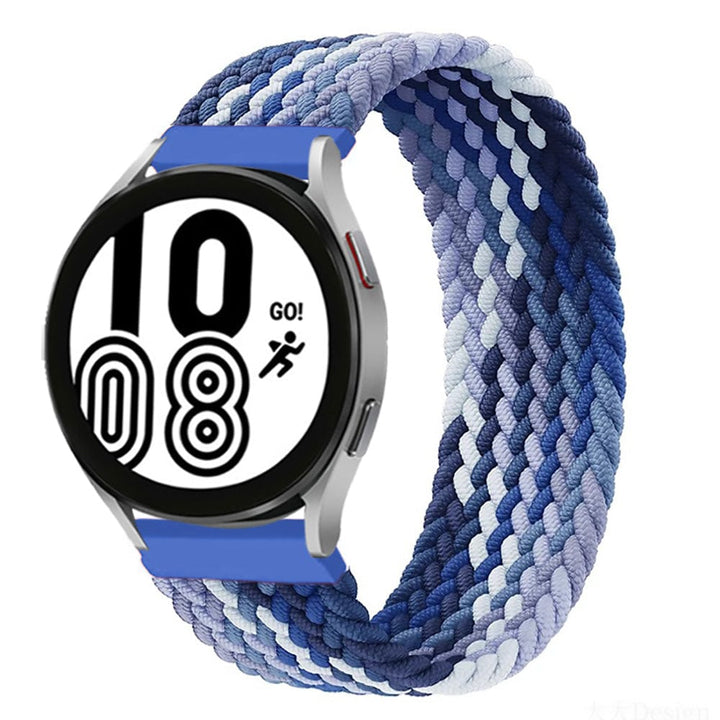 Braided Solo Loop Watch Band For Samsung Blue / 20mm / XXS