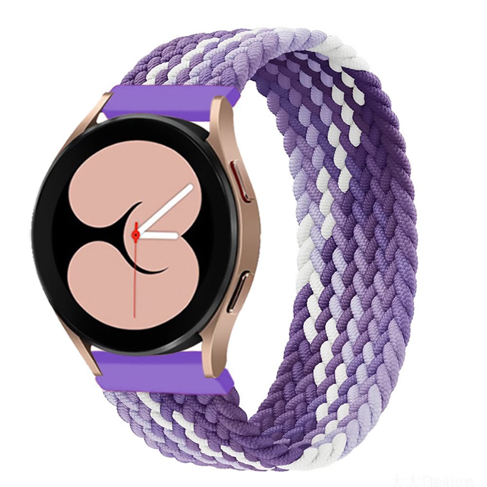 Braided Solo Loop Watch Band For Samsung Purple / 20mm / XXS