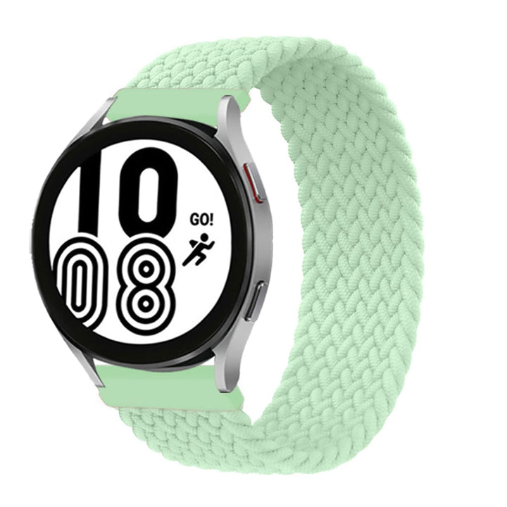 Braided Solo Loop Watch Band For Samsung Mint Green / 20mm / XXS