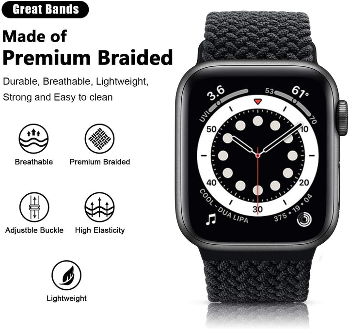 Adjustable Braided Nylon Watch Band