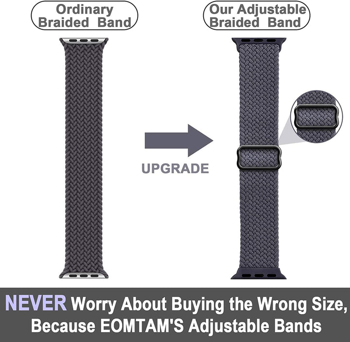 Adjustable Braided Nylon Watch Band