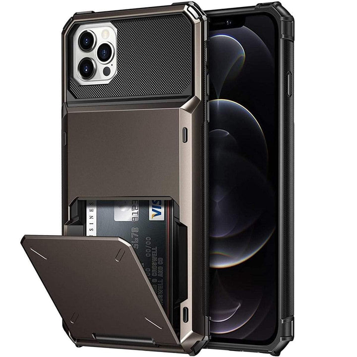 Shockproof Wallet Phone Case iPhone 6 / 7 / 8 / SE 2 / SE 3 / Black