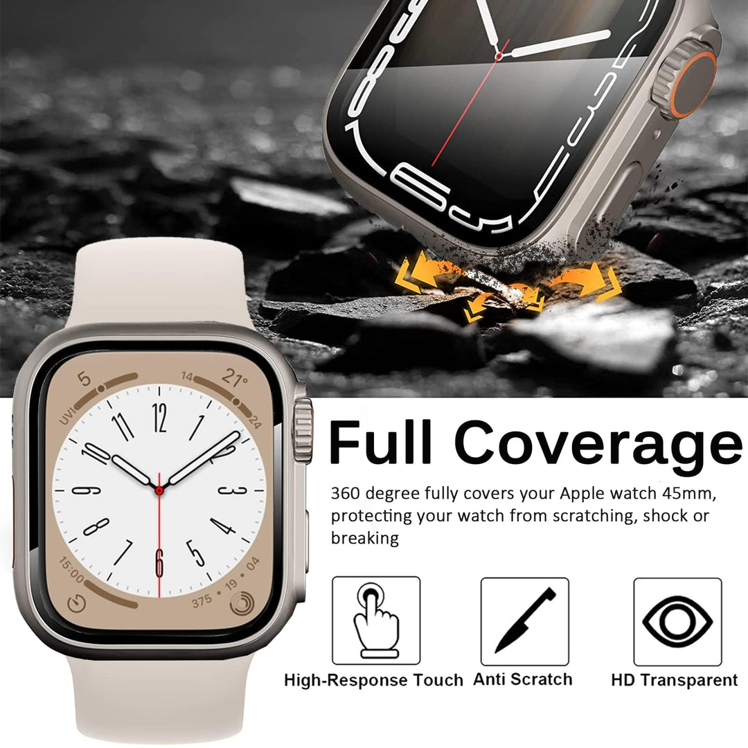 Upgrade Tempered Glass Scratch Proof Watch Case