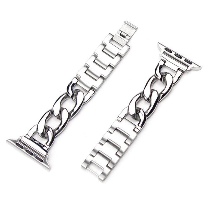 Cuban Chain Stainless Steel Watch Band