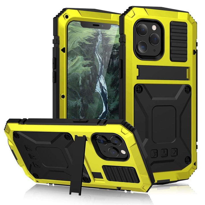 Rugged Heavy Duty Phone Case with Kickstand iPhone X / Yellow