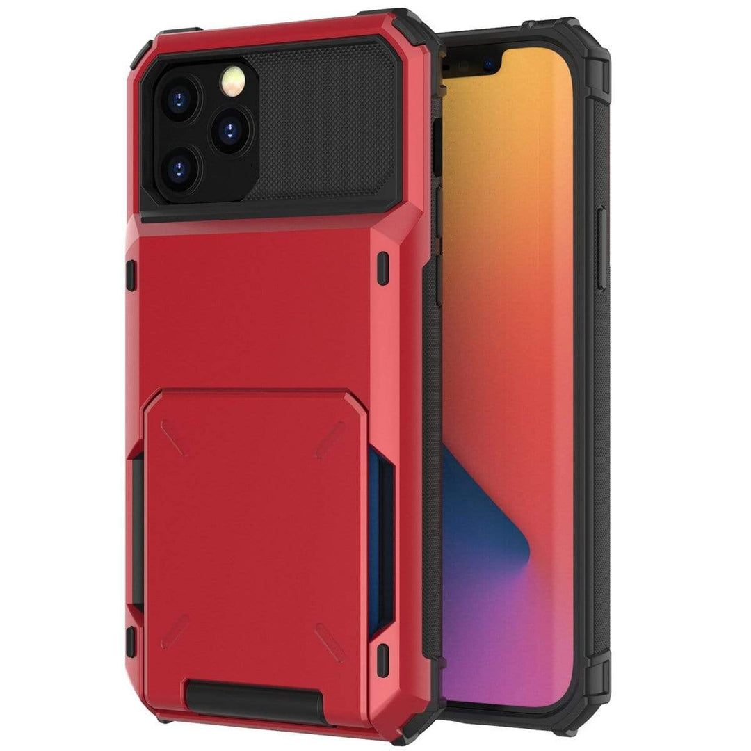 Shockproof Wallet Phone Case iPhone 6 / 7 / 8 / SE 2 / SE 3 / Red