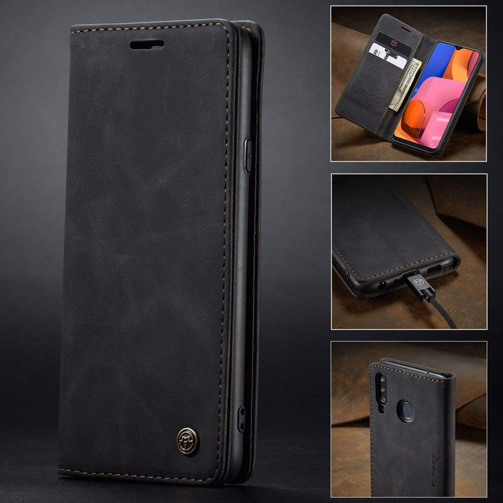 Slim Magnetic Leather Case For Samsung Galaxy
