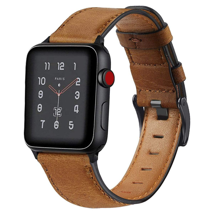 Cowhide Leather Watch Band Brown / 38mm, 40mm & 41mm