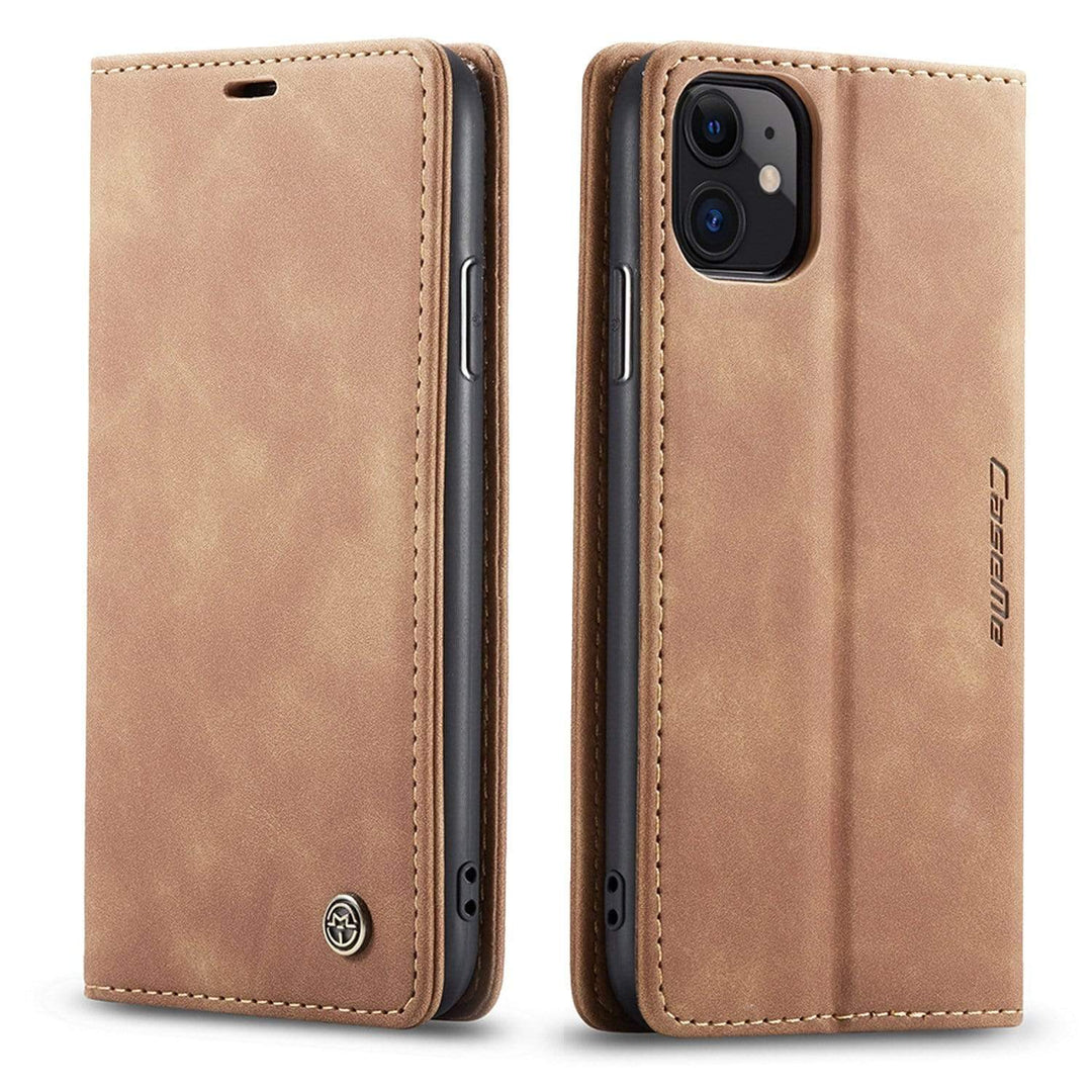 Leather Phone Wallet Case Brown / iPhone 6s Plus