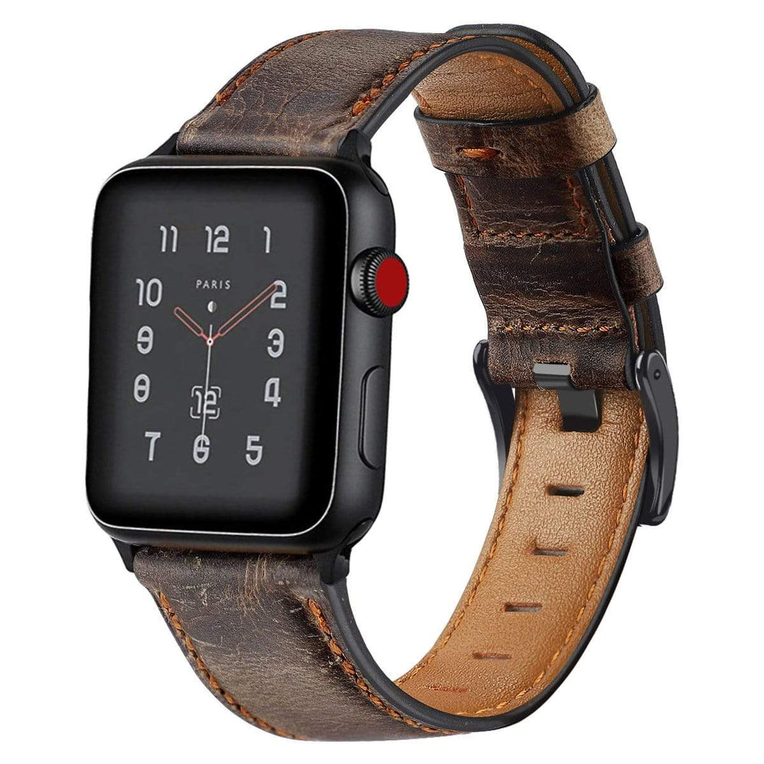 Cowhide Leather Watch Band Retro Brown / 38mm, 40mm & 41mm