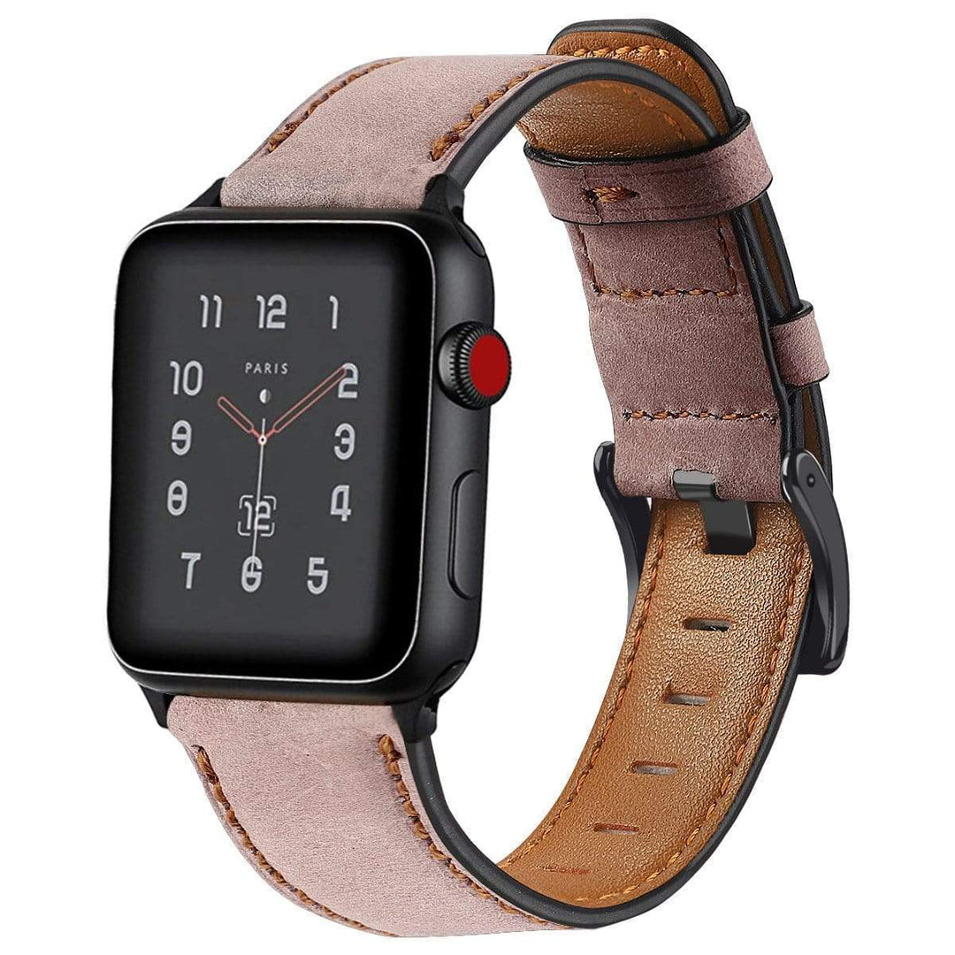 Cowhide Leather Watch Band Pink / 38mm, 40mm & 41mm