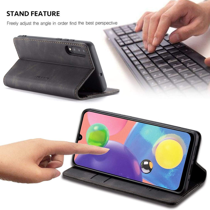 Slim Magnetic Leather Case For Samsung Galaxy